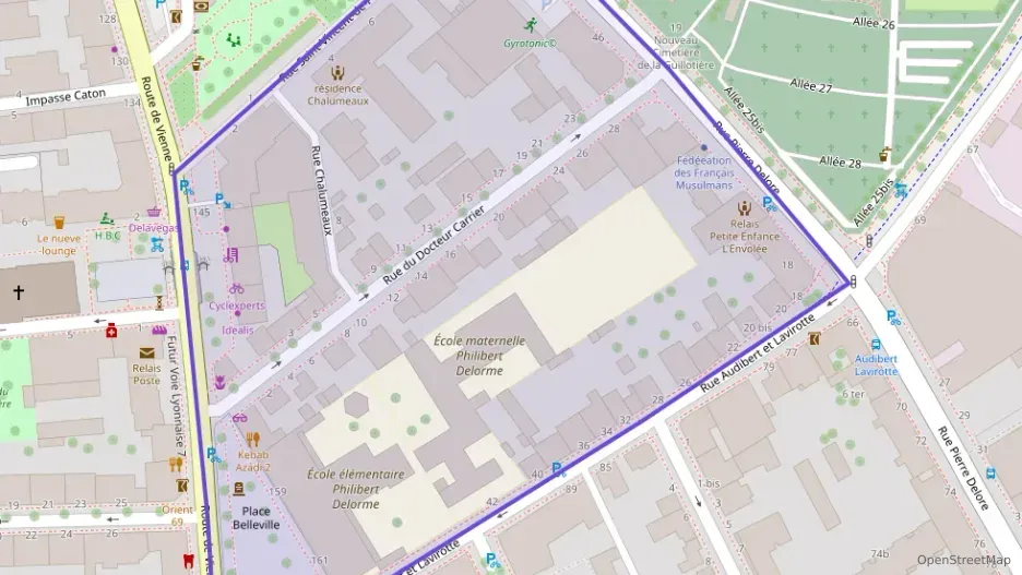 Appartement 39 m² une piece à vendre à Lyon 8e Arrondissement