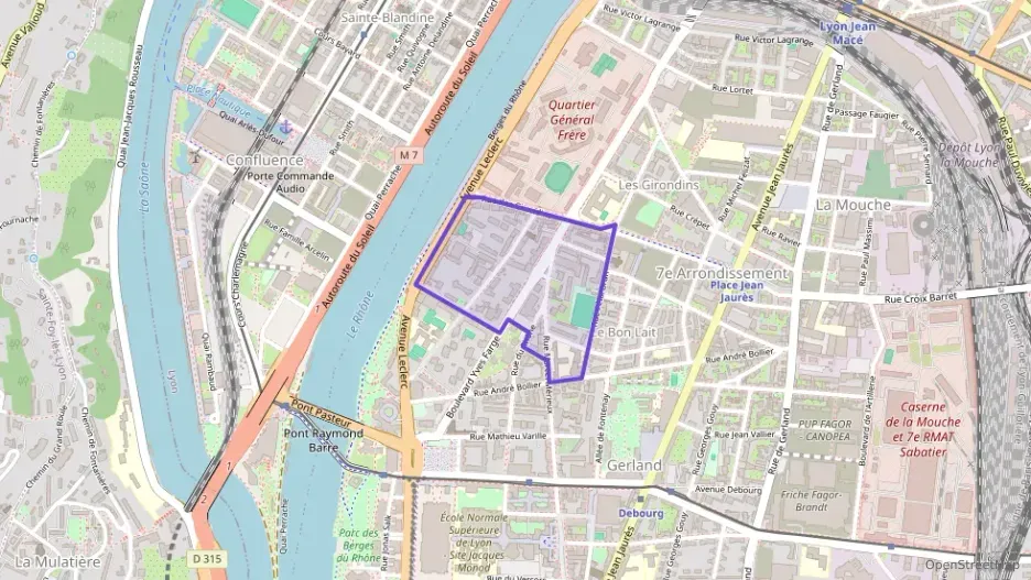 Appartement 51 m² trois pièces à vendre à Lyon 7e Arrondissement