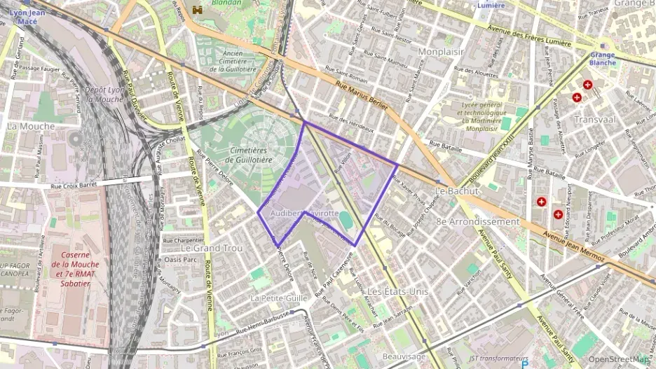 Appartement 59 m² trois pièces à vendre à Lyon 8e Arrondissement
