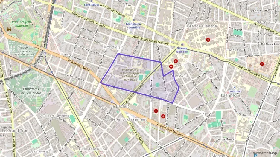 Appartement 45 m² deux pieces à vendre à Lyon 8e Arrondissement