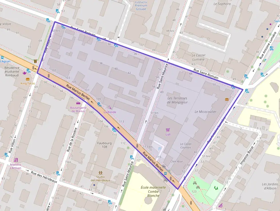 Appartement 64 m² trois pièces à vendre à Lyon 8e Arrondissement