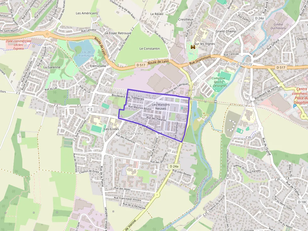 Appartement 55 m² deux pieces à vendre à Charvieu-Chavagneux