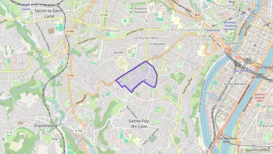 Appartement 55 m² trois pièces à vendre à Sainte-Foy-lès-Lyon