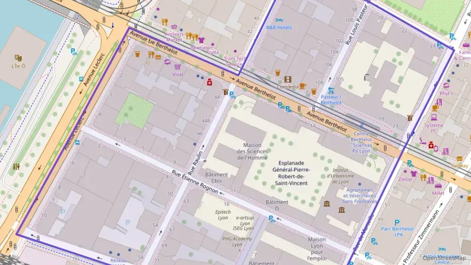 Appartement 46 m² une piece à vendre à Lyon 7e Arrondissement