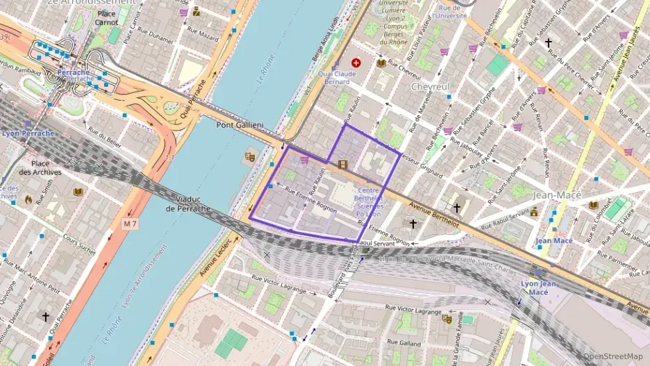 Appartement 46 m² une piece à vendre à Lyon 7e Arrondissement