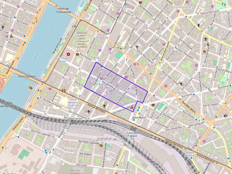 Appartement 42 m² une piece à vendre à Lyon 7e Arrondissement