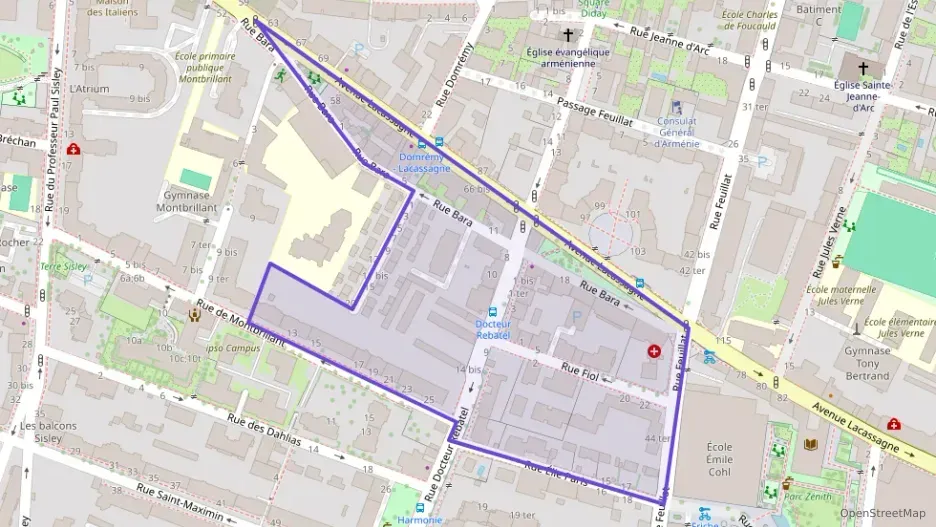 Appartement 47 m² deux pieces à vendre à Lyon 3e Arrondissement