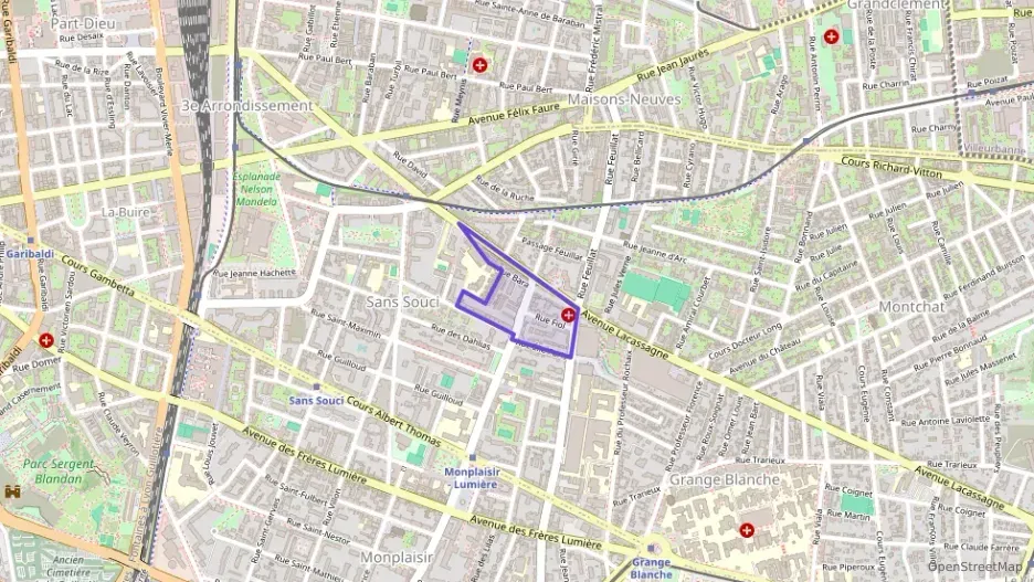 Appartement 47 m² deux pieces à vendre à Lyon 3e Arrondissement