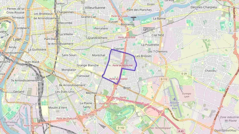 Appartement 72 m² trois pièces à vendre à Bron