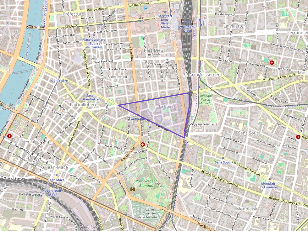 Appartement 66 m² deux pieces à vendre à Lyon 3e Arrondissement