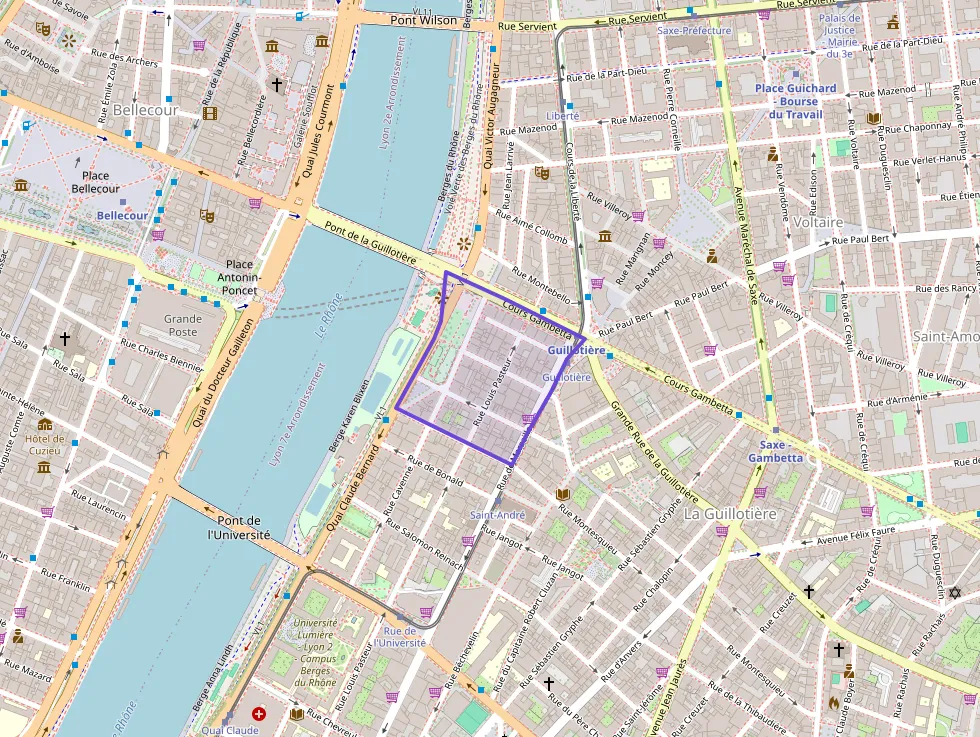 Appartement 45 m² une piece à vendre à Lyon 7e Arrondissement