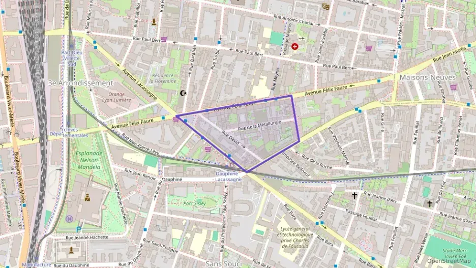 Appartement 42 m² une piece à vendre à Lyon 3e Arrondissement