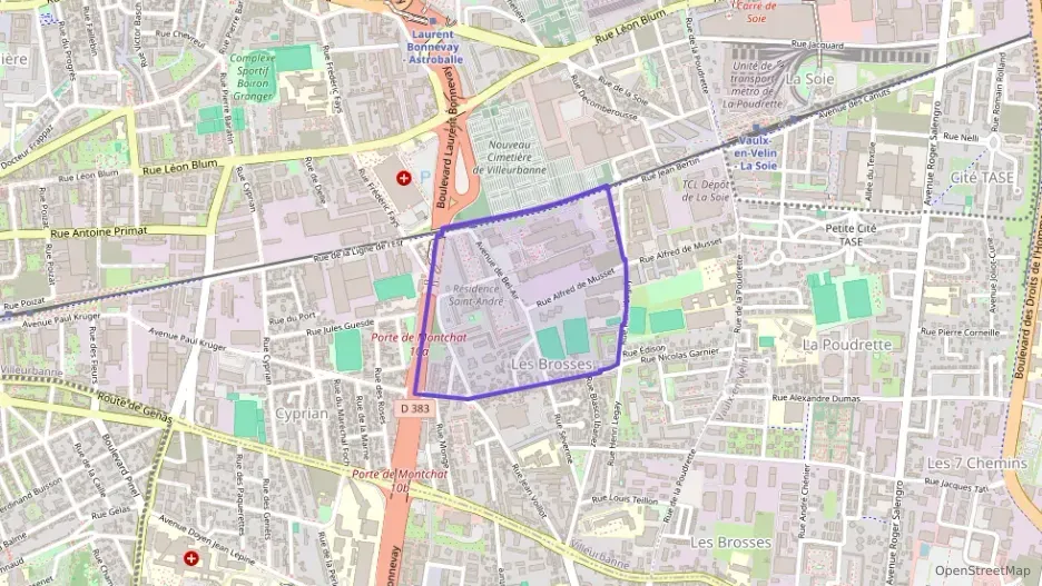 Appartement 67 m² quatre pièces à vendre à Villeurbanne