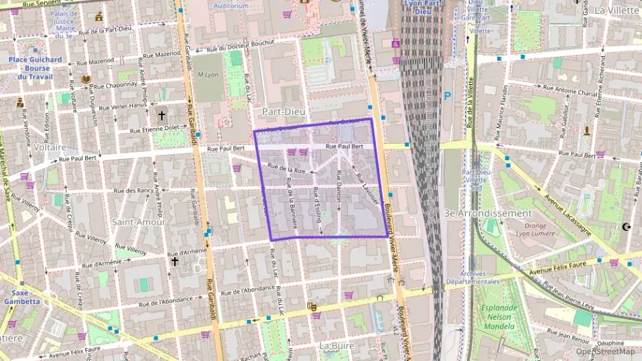 Appartement 43 m² deux pieces à vendre à Lyon 3e Arrondissement