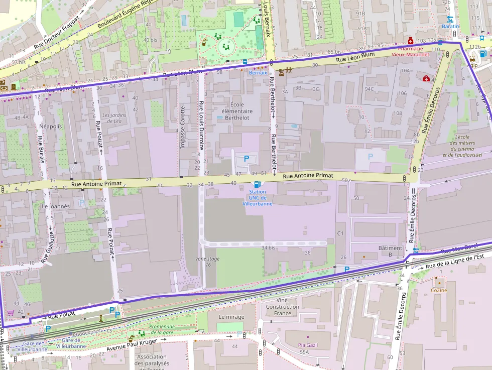 Appartement 50 m² deux pieces à vendre à Villeurbanne
