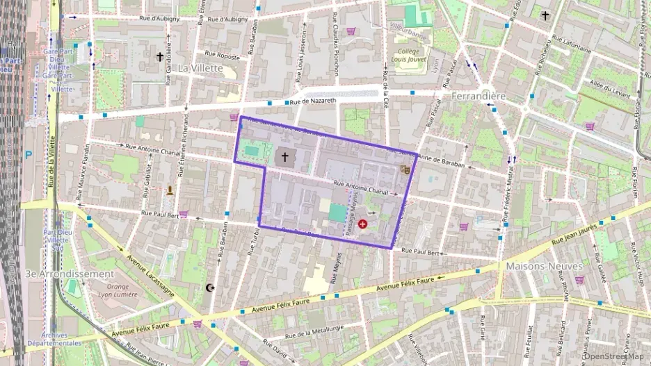 Appartement 46 m² deux pieces à vendre à Lyon 3e Arrondissement