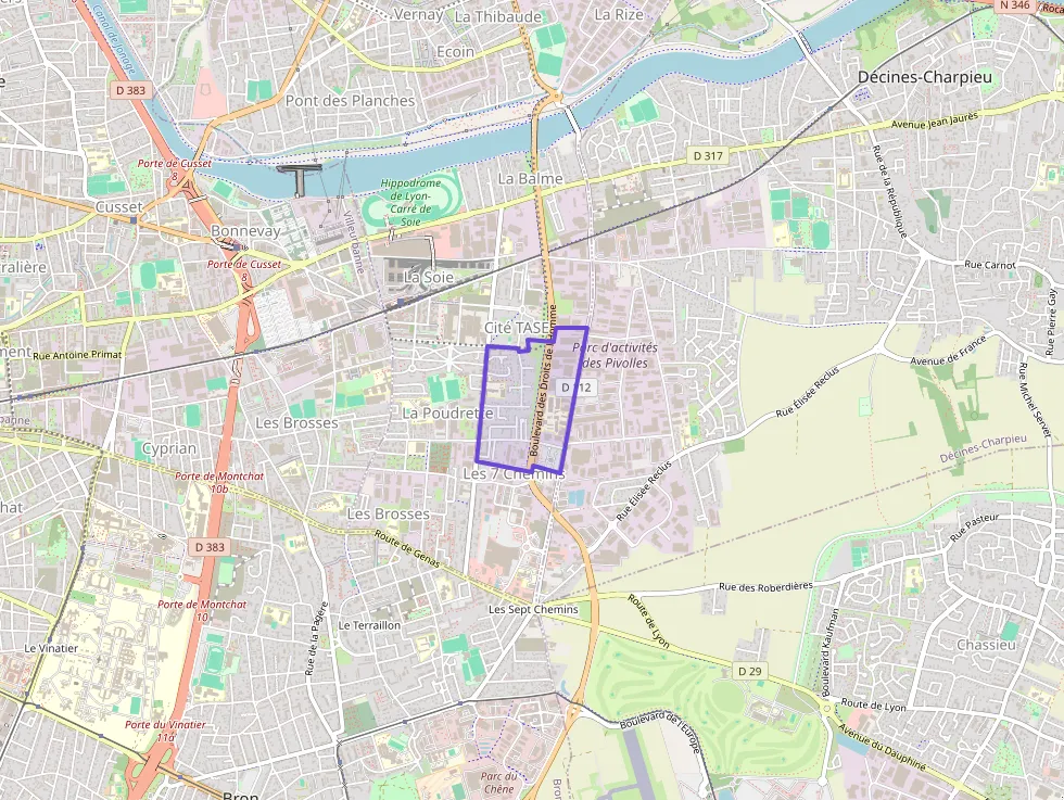 Appartement 58 m² trois pièces à vendre à Vaulx-en-Velin