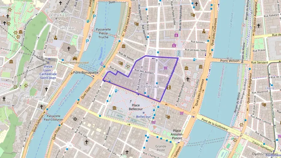 Appartement 53 m² une piece à vendre à Lyon 2e Arrondissement