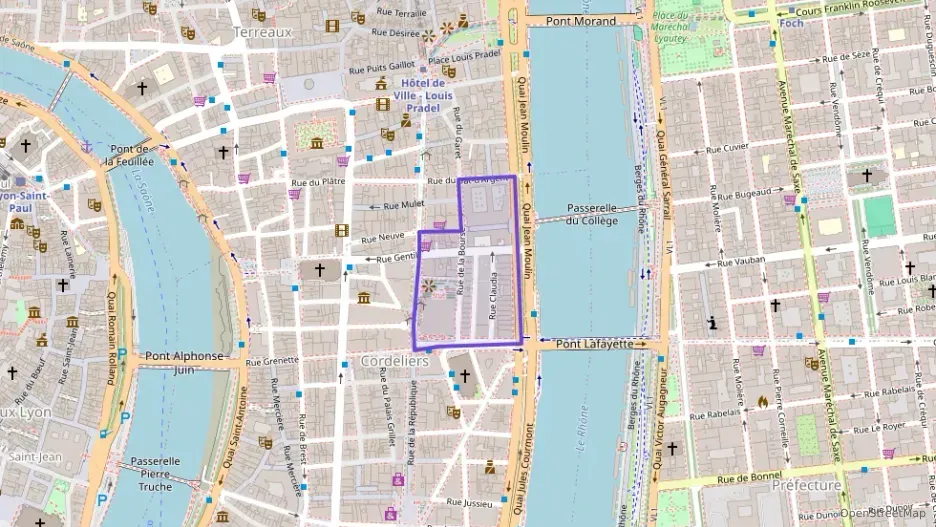 Appartement 46 m² deux pieces à vendre à Lyon 2e Arrondissement