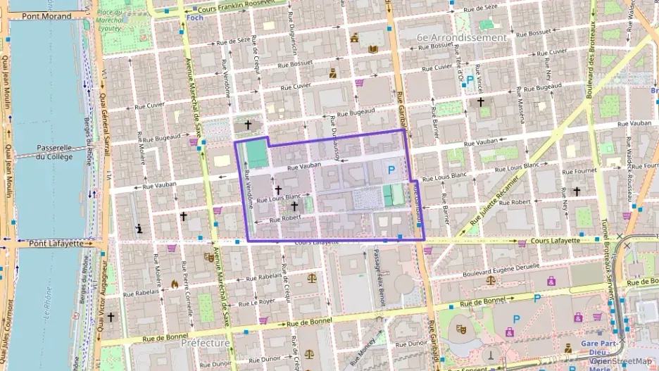 Appartement 95 m² quatre pièces à vendre à Lyon 6e Arrondissement