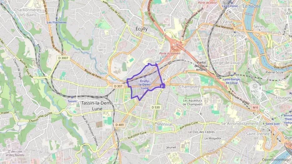 Appartement 45 m² deux pieces à vendre à Tassin-la-Demi-Lune