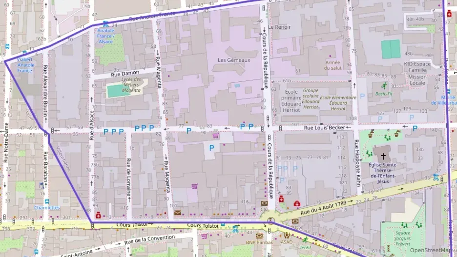 Appartement 60 m² quatre pièces à vendre à Villeurbanne Appartement 60 m² quatre pièces à vendre à Villeurbanne