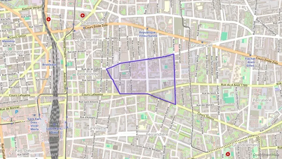 Appartement 60 m² quatre pièces à vendre à Villeurbanne Appartement 60 m² quatre pièces à vendre à Villeurbanne