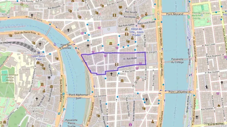 Appartement 45 m² deux pieces à vendre à Lyon 1er Arrondissement