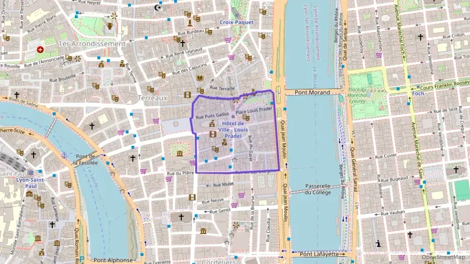 Appartement 46 m² deux pieces à vendre à Lyon 1er Arrondissement