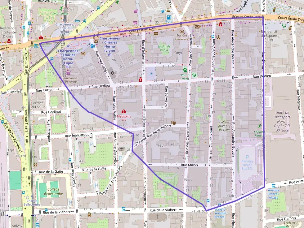 Appartement 67 m² trois pièces à vendre à Villeurbanne