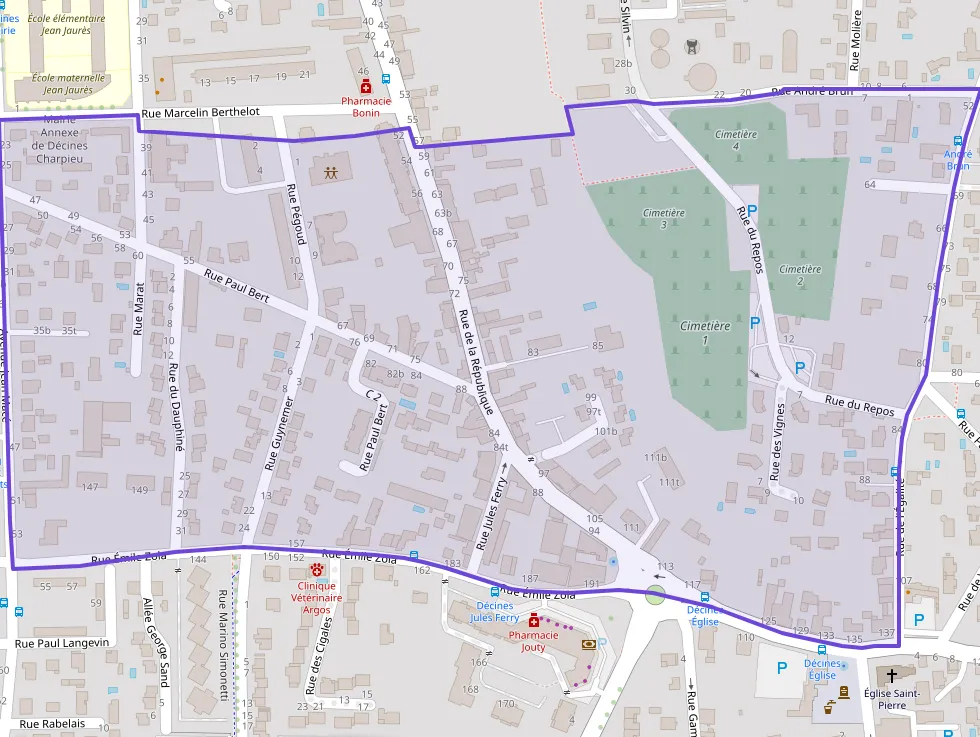 Appartement 90 m² quatre pièces à vendre à Décines-Charpieu