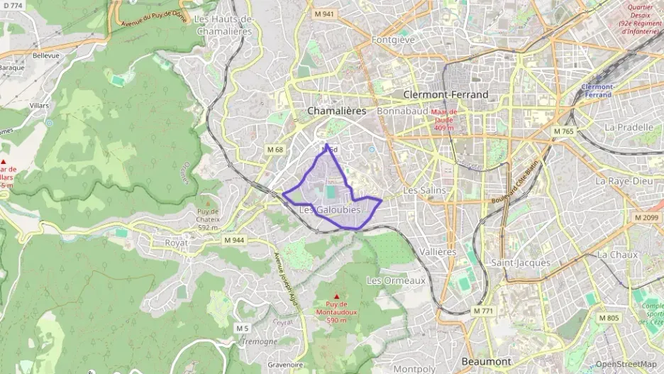 Appartement 59 m² trois pièces à vendre à Chamalières