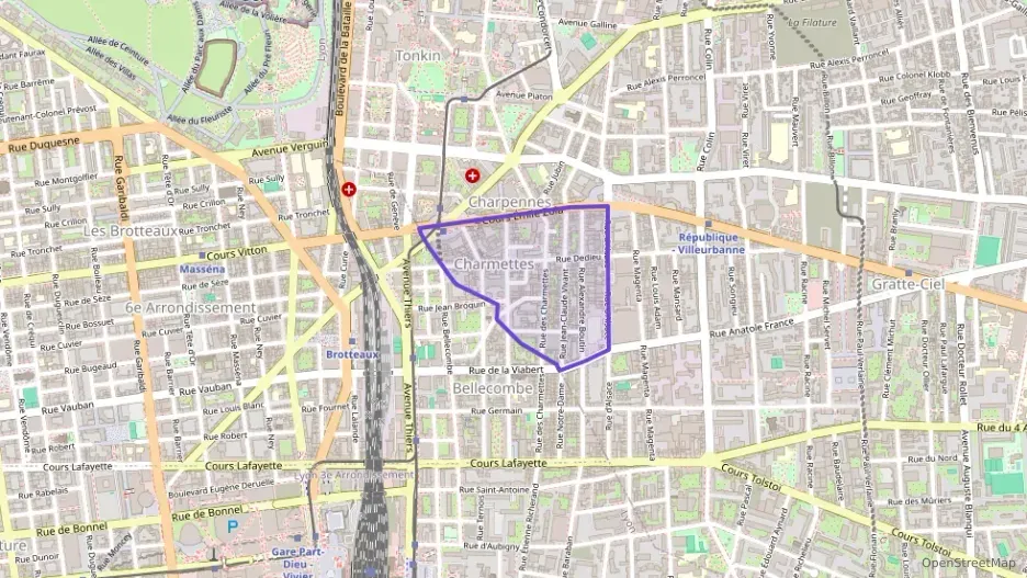 Appartement 62 m² deux pieces à vendre à Villeurbanne