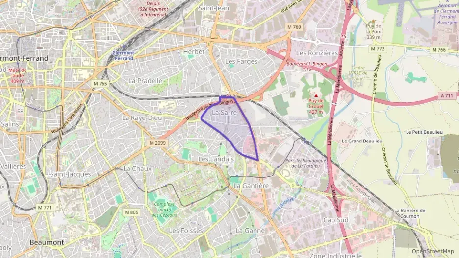 Appartement 39 m² deux pieces à vendre à Clermont-Ferrand