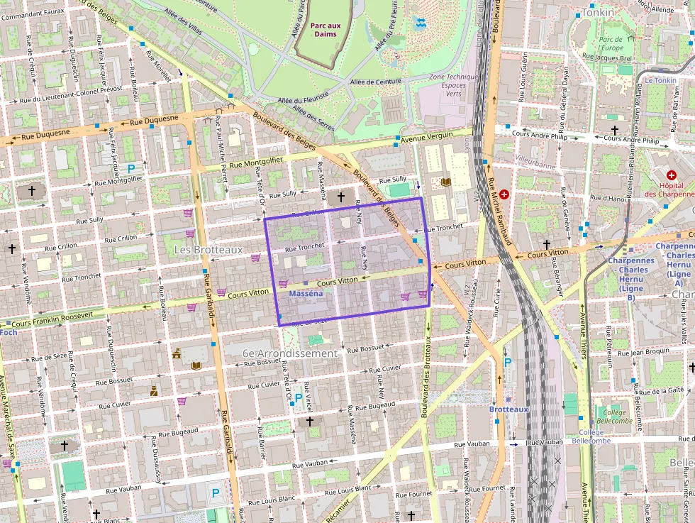 Appartement 72 m² deux pieces à vendre à Lyon 6e Arrondissement