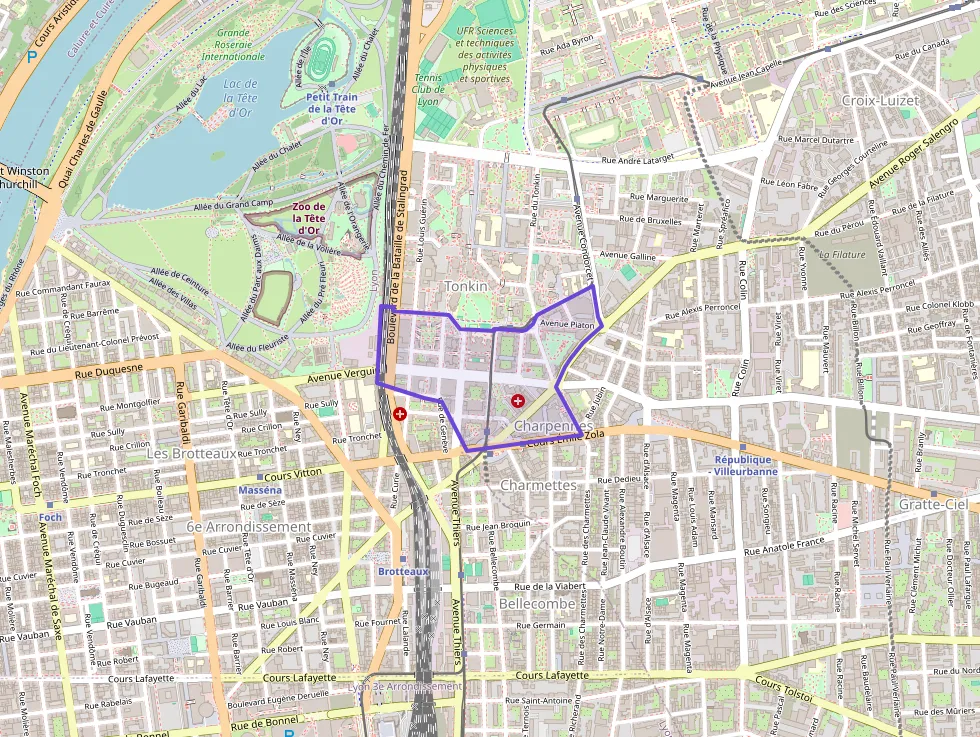 Appartement 85 m² quatre pièces à vendre à Villeurbanne