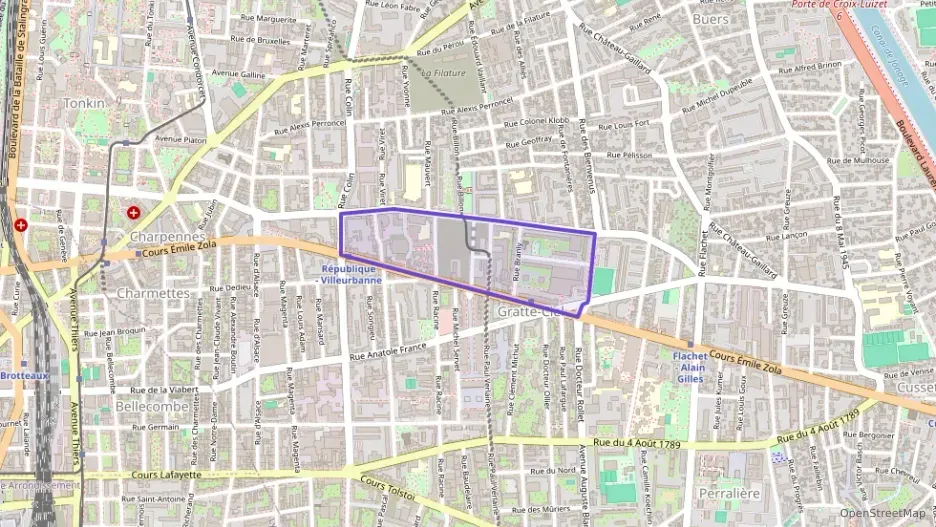 Appartement 54 m² deux pieces à vendre à Villeurbanne
