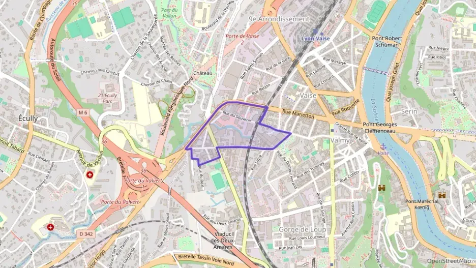 Appartement 59 m² deux pieces à vendre à Lyon 9e Arrondissement