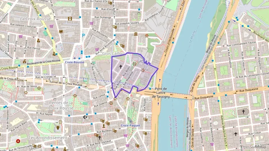 Appartement 51 m² deux pieces à vendre à Lyon 1er Arrondissement