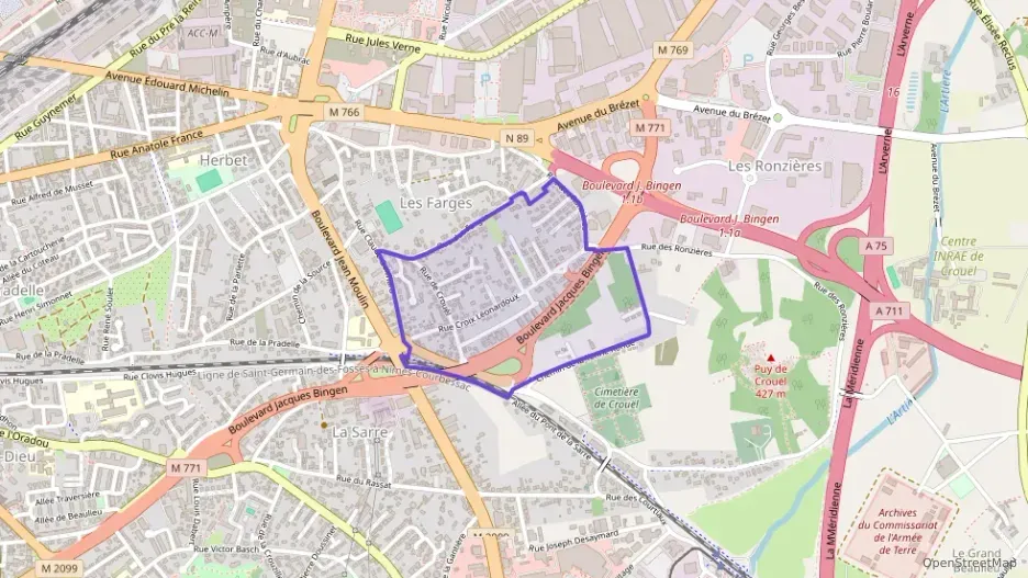 Appartement 70 m² cinq pièces à vendre à Clermont-Ferrand