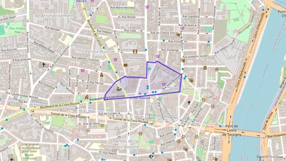 Appartement 60 m² deux pieces à vendre à Lyon 4e Arrondissement