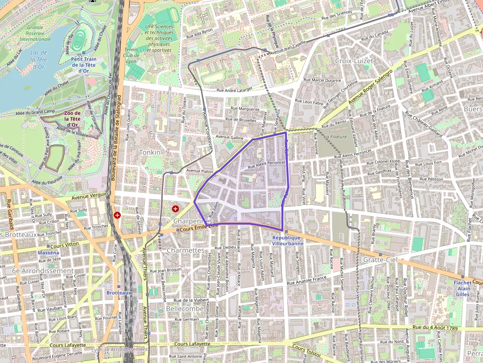 Appartement 82 m² quatre pièces à vendre à Villeurbanne