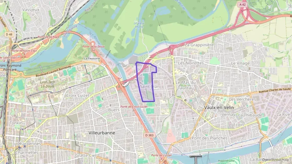 Appartement 76 m² quatre pièces à vendre à Villeurbanne