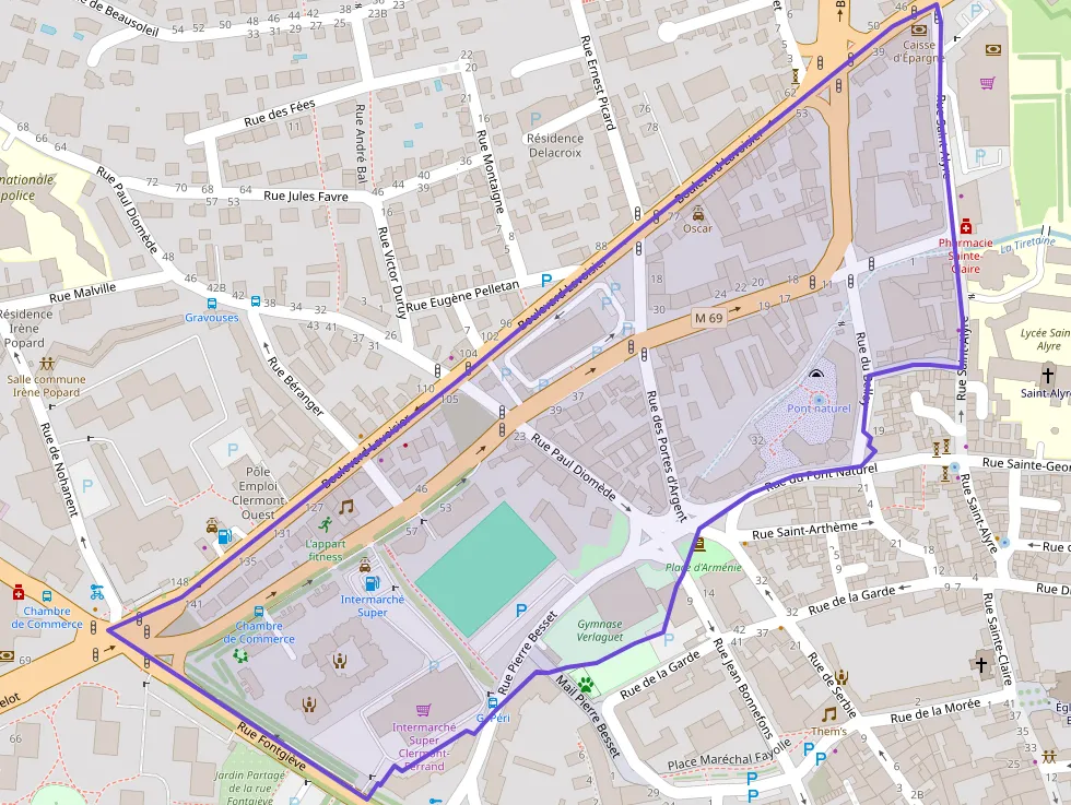 Appartement 44 m² une piece à vendre à Clermont-Ferrand