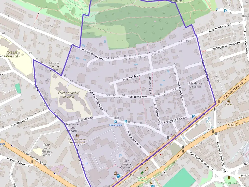 Appartement 80 m² quatre pièces à vendre à Clermont-Ferrand