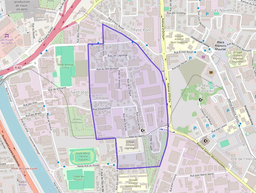 Appartement 70 m² quatre pièces à vendre à Villeurbanne