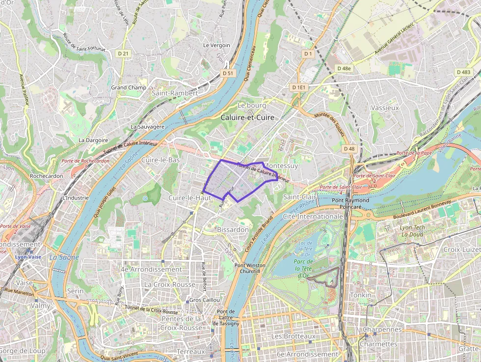 Appartement 55 m² deux pieces à vendre à Caluire-et-Cuire