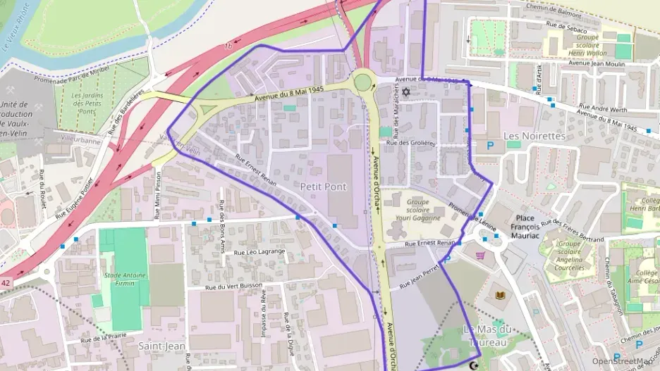 Appartement 70 m² quatre pièces à vendre à Vaulx-en-Velin