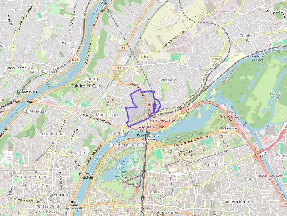 Appartement 50 m² deux pieces à vendre à Caluire-et-Cuire