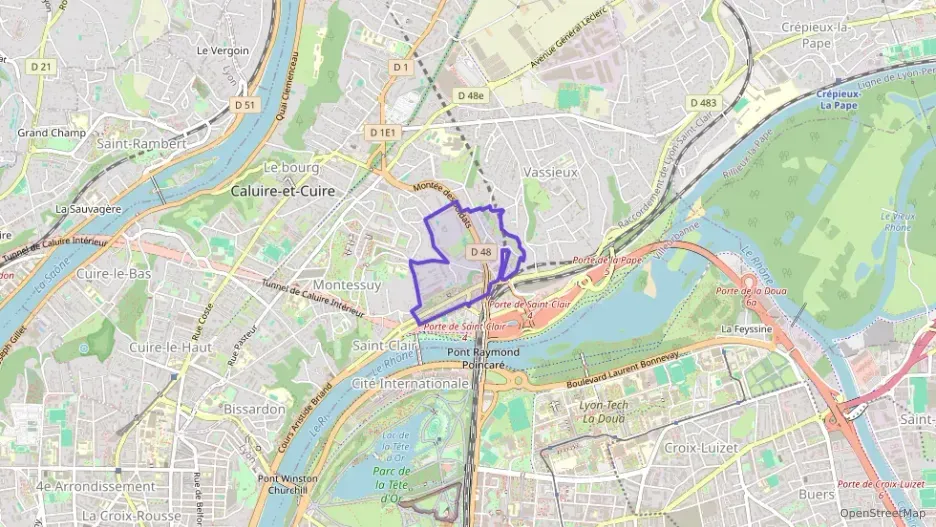 Appartement 50 m² deux pieces à vendre à Caluire-et-Cuire